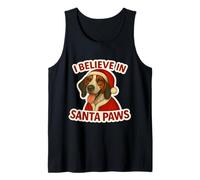 Creo en Santa Paws Treeing Walker Coonhound Christmas Camiseta sin Mangas
