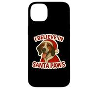 Creo en Santa Paws Treeing Walker Coonhound Christmas Carcasa para iPhone 14 Plus