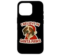 Creo en Santa Paws Treeing Walker Coonhound Christmas Carcasa para iPhone 16 Pro