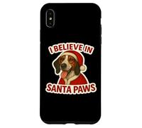 Creo en Santa Paws Treeing Walker Coonhound Christmas Carcasa para iPhone XS MAX