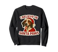 Creo en Santa Paws Treeing Walker Coonhound Christmas Sudadera