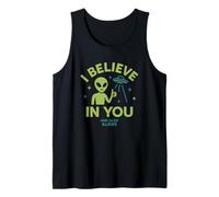 Creo en ti, y también Extraterrestres, ovnis Divertido Camiseta sin Mangas