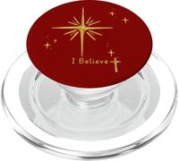 Creo Estrella de Belén Nacimiento Jesús PopSockets PopGrip para MagSafe