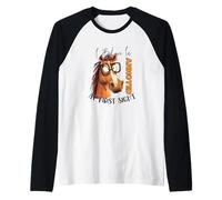 Creo humorístico en Molesto a Primera Vista Camiseta Manga Raglan