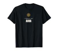 Creo Mi Aura Energía Buenas Vibras Estética Espiritual Camiseta