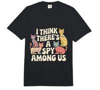 Creo Que Hay un espía Entre Nosotros | Funny Cat Kitten Art Memes Comfort Colors Adult Heavyweight T-Shirt