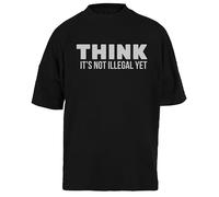 Creo Que No Es Ilegal Camiseta Unisex Negra Baggy tee para Hombre Mujer T-Shirt Unisex Schwarz Baggy tee Für Männer Frauen
