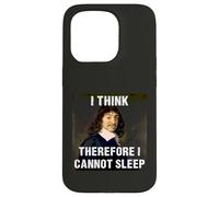 Creo Que por lo Tanto no Puedo Dormir René Descartes Carcasa para iPhone 15 Pro