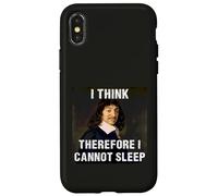 Creo Que por lo Tanto no Puedo Dormir René Descartes Carcasa para iPhone X/XS