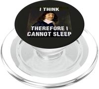 Creo Que por lo Tanto no Puedo Dormir René Descartes PopSockets PopGrip para MagSafe