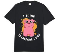 Creo Que por lo Tanto yo Jamón Propietario de Cerdo Animales de Granja Cría de Cerdos Comfort Colors Adult Heavyweight T-Shirt
