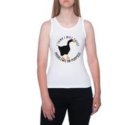 Creo Que Provocaré Problemas A Propósito Camiseta Sin Mangas Blanca Sin Mangas para Mujer T-Shirt Sleeveless White Tank tee For Women
