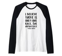 Creo que solo hay una raza: la raza humana Camiseta Manga Raglan