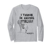 Creo Que Tengo estrés diseño de Cebra Manga Larga