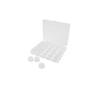 Creotime bobinas de máquina de coser transparentes 19 cm 15 piezas