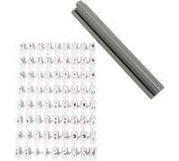 Creotime Rubber stamps Alphabet and numbers 6 mm - 83 pieces (Importación USA)