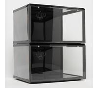 Crep Protect Caja de almacenamiento de zapatos - Ultimate Sneaker Crates 2.0, organizador de zapatos, cajas de zapatos apilables (2 cajas por paquete)