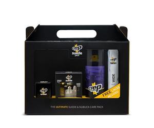 Crep Protect Pack Regalo para el Cuidado del Calzado - Limpiador y Spray Protector para Ante y Nobuk, Goma Quitamanchas, Renovador de Zapatillas con Cordones Gratis