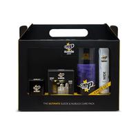 Crep Protect Paquete de cuidado de gamuza: spray protector de zapatos, borrador de rozaduras de gamuza, reviver de tenis y cordones planos pretratados para zapatillas de gamuza y nobuk