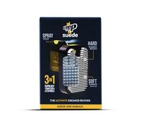 Crep Protect Suede Reviver - Limpiador de Zapatos de Gamuza, Acondicionador & Cepillo de Gamuza para Zapatillas de Gamuza & Nobuk - Restaura la Vitalidad & Textura - Spray Nutritivo para Calzado Cansa