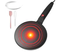 Crepa genérica, sartén - multipropósito panqueques máquina antiadherente | Eléctrico, de 7.8 pulgadas control, temperatura automática para la cocina | Outdoor Indoor Utility Easy to Install