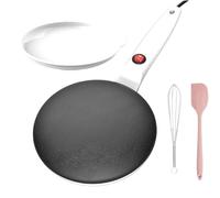 Crepa portátil para panqueques, máquina instantánea con control automático de temperatura, sartén eléctrica antiadherente de 7,8 pulgadas, dispositivo fácil para el desayuno