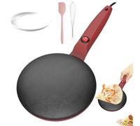 Crepa portátil para panqueques, máquina instantánea con control automático de temperatura, sartén eléctrica antiadherente de 7,8 pulgadas, dispositivo fácil para el desayuno