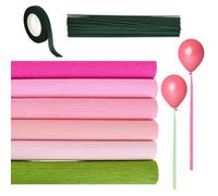 Crepe Paper Rolls for Flower Making 6 Rolls Fade-Resistant Crafting Tools