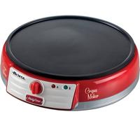 Ariete Crepes Maker 202 Party Time – plancha antiadherente 1000 W, 2 espátulas, rojo