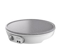 Cecotec Crepera Fun Crepestone. 1000 W, Placa con Revestimiento Antiadherente RockStone, Termostato Regulable, Rodillo Esparcidor y Espátula Incluidos, Indicador luminoso, 30,5 cm