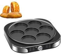 Crepera Eléctrica De 2200 W: Máquina Para Crepes Y Tortitas Con Placa Antiadherente 40 Cm Control Temperatura, Ideal Para Roti, Huevos Mucho Más