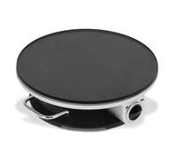 Crepera Eléctrica Multifunción de 1200 W Plancha Para Panqueques Acero Inoxidable 13 Pulgadas con Placa Caliente Estilo Sartén Antiadherente Crepes Dial Temperatura Ajustable 3 Velocidades