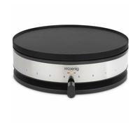 H.Koenig Crepera eléctrica KREP56, Crepera 2 en 1, Planchas reversibles, Crepe Party, Crepes y Mini crepes, Termostato regulable 230°, Planchas antiadherentes 33 cm y 10cm, 1500W