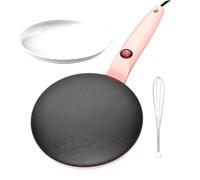 Crepera, Sartén para crepes Control automático de temperatura | Estufa antiadherente Eficiente para la cocina casera Desayuno familiar Cocinar Panqueques Plancha Sartén Utensilios de