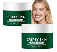 Crepey Skin Repair Treatment Cream - Advanced Firming & Tightening Hidrating Moisturiser para cara, cuello, brazos y cuerpo, colágeno y ácido hialurónico Hidrating Anti-Aging Wrinkle Smoothing Skin