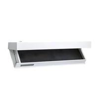 Crepundia Estantería Compartimento Secreto, Estante de Pared con Solapa y Compartimento Secreto Oculto Tablero for Sala Estar u Oficina(White)