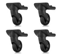 Crepundia Ruedas Giratorias para Equipaje, Juego de 4 Ruedas for Maletas, prácticas y Ligeras, una Movilidad sin Esfuerzo funcionalidad Viajes. Duraderas