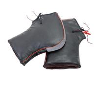 Crepundia TéRmicos para Manillar Scooter, Guantes de Motocicleta con Manillar Dedo Completo, Guantes Invierno a Prueba Viento, Cubierta térmica Gruesa y cálida, Uso Apto para Montar en Moto(B)