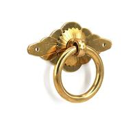 Crepundia Tiradores Cajones Vintage con Anillo, 2x Perilla de cajón con anillo de latón, tiradores de tocador for decoración de muebles, armarios, alacenas, puertas de armarios(B Ring Dia 35mm)
