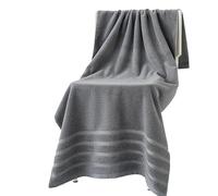 Crepundia Toallas BañO Grandes Absorbentes, Toalla de baño algodón Puro, Toalla Playa Gruesa, Suave, cómoda, Secado rápido, 50 x 100 cm(Light Grey)