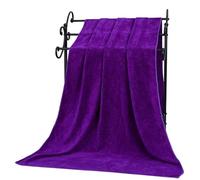 Crepundia Toallas BañO Grandes Absorbentes, Toalla de baño Grande y Gruesa Microfibra Coral Secado rápido, Absorbente, Suave(Deep Purple,180x200cm)