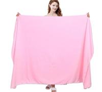 Crepundia Toallas BañO Grandes Absorbentes, Toalla de baño Suave y súper Absorbente for Adultos, for Hombres Mujeres, Secado rápido, Especialmente Gruesa Extragrande(Pink,120X200CM)