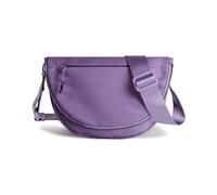 Crescent Bag - Bolso de nailon plegable mediano para mujer y hombre, con correa ajustable, Violeta oscuro, M, Moda y ocio