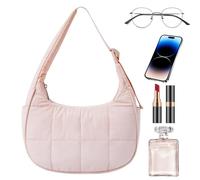 Crescent Bag - ligera para llevar en las axilas, diseño de bolso bohemio, de hombro acolchada de gran capacidad, de hombro acolchada para uso diario, gimnasio, entrenamiento, viajes