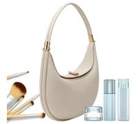 Crescent Bag, PU Leather Clutch Purse, 9.06x2.36x8.27 Inches Shoulder Handbag, Stylish Modern Accessory, Zipper Closure Tote for Women’s Vacation, Daily Outing, Party Look