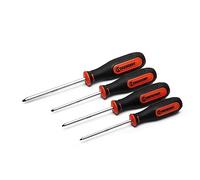 Crescent CRESCENT 4 Piece Square Screwdriver Set, Square S0x4"", S1x4"", S2x4"", and S3x5 - CSQSET4PC