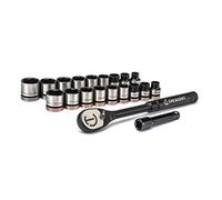 Crescent CSWS38B X10 Juego de llaves de vaso, 3/8 pulgadas, 20 unidades