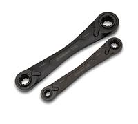 Crescent CX6DBM2 Juego de llaves Métricas de Trinquete Estriadas de Óxido Negro de 2 Piezas X6 ™ 4 en 1