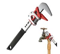 Crescent - Llave ajustable, portátil, resistente, ajustable, herramienta de llave hexagonal, para garaje, taller, electricista, reparación de automóviles, tubería, tuerca, fregadero, grifo de ducha