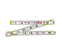 Crescent Lufkin 062CMEN 5/8" x 2m/6' Red End® regla de madera SAE/métrica